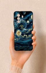 Huawei Nova Y70 Uyumlu Yıldızlı Gece Desenli Silikon Kılıf