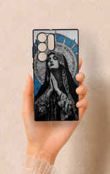 Samsung S22 Ultra Uyumlu Rahibe Desenli Silikon Kılıf