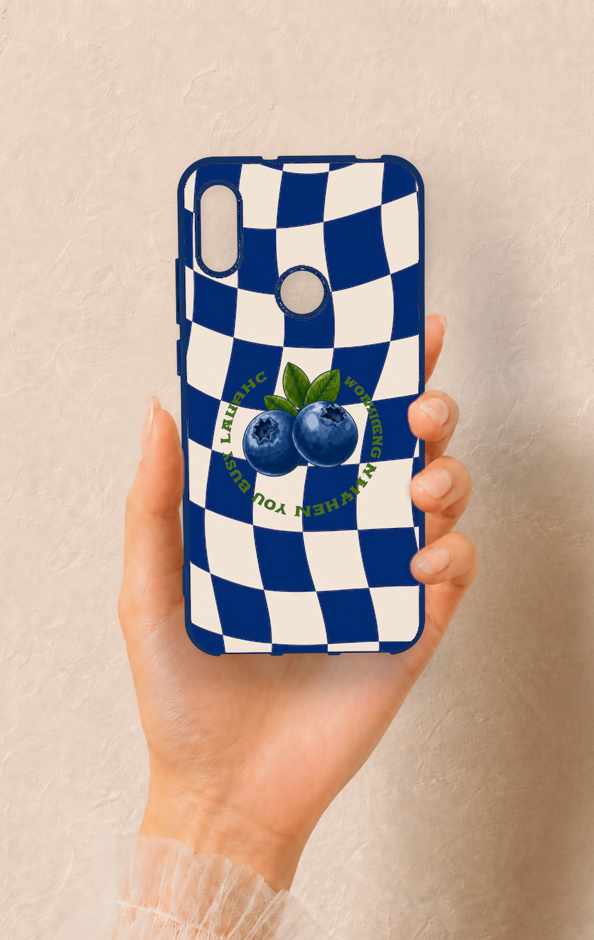 Huawei Y6 2019 Uyumlu Yaban Mersini Desenli Silikon Kılıf
