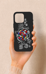 iPhone 16 Pro Max Uyumlu Rubik Küb Desenli Silikon Kılıf