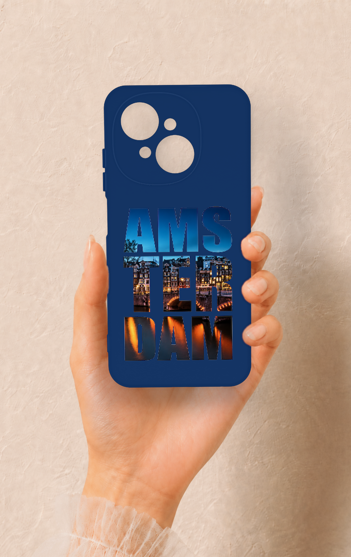 Tecno Spark Go1 Uyumlu Amsterdam Desenli Silikon Kılıf