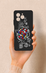 Omix X7 Uyumlu Rubik Küb Desenli Silikon Kılıf