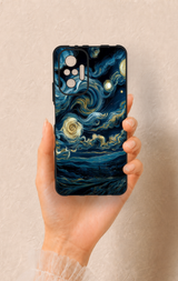 Redmi Note 10 Pro Uyumlu Yıldızlı Gece Desenli Silikon Kılıf
