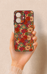 Realme Note 60 Uyumlu Pastel Çiçek Bahçesi Desenli Silikon Kılıf