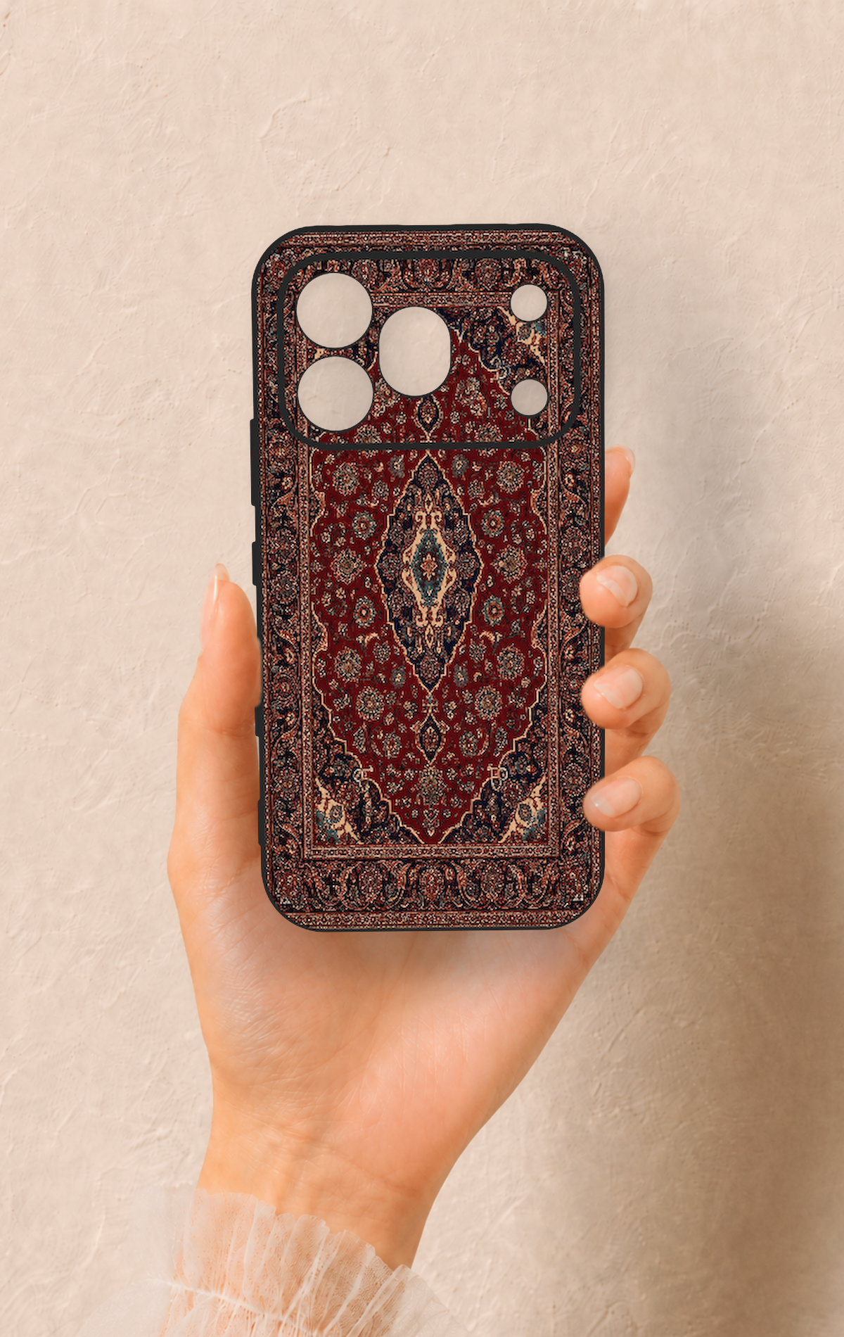 Honor 600 Pro Uyumlu Acem Halı Desenli Silikon Kılıf