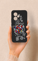 Honor 400 Uyumlu Rubik Küb Desenli Silikon Kılıf