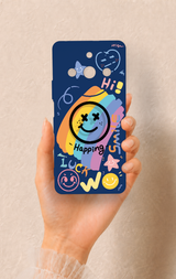 Realme 11 Pro Uyumlu Happing Smile Desenli Silikon Kılıf