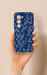 Redmi 15 5G Uyumlu İnce Yaprak Dalı Desenli Silikon Kılıf