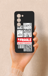 Oppo A5 5G Uyumlu Fragile Desenli Silikon Kılıf