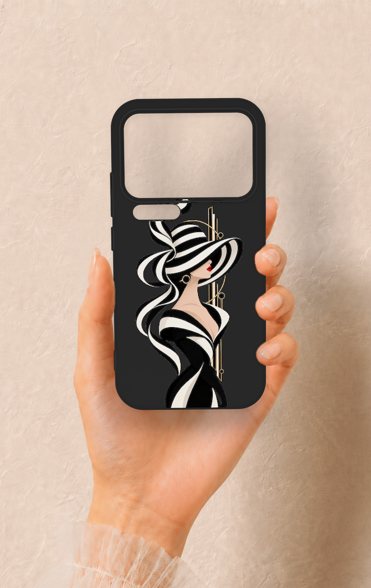 Xiaomi Mi 17 Pro 5G Uyumlu Lady Desenli Silikon Kılıf
