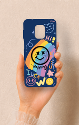 Redmi Note 9 Pro 9S Uyumlu Happing Smile Desenli Silikon Kılıf