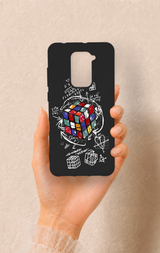 Redmi Note 9 Uyumlu Rubik Küb Desenli Silikon Kılıf