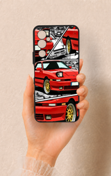 Tecno Pova Neo 2 Uyumlu Kırmızı Supra Desenli Silikon Kılıf