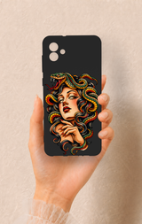 Samsung A04 Uyumlu Medusa Desenli Silikon Kılıf