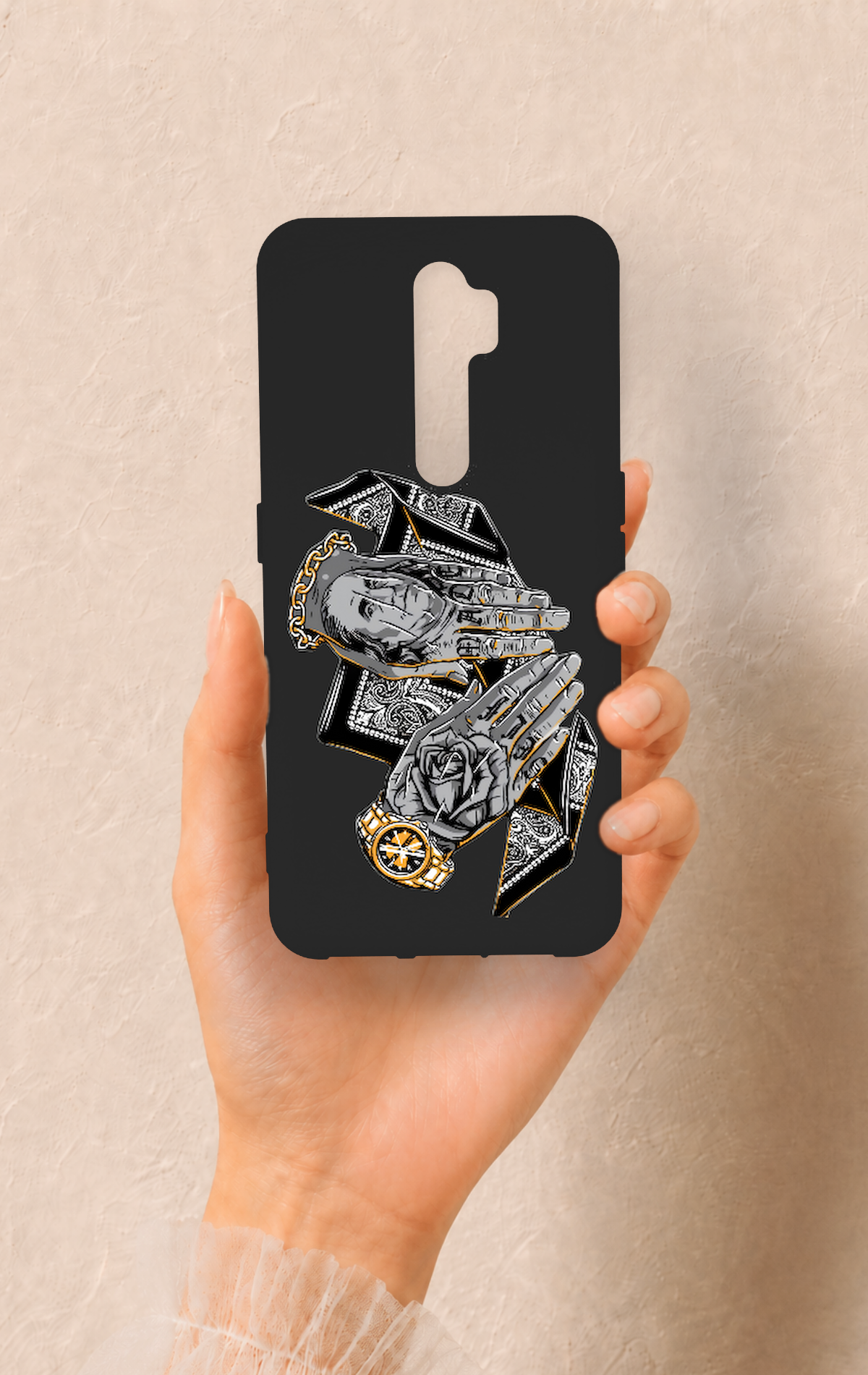 Oppo A9 2020 Uyumlu Self Made Desenli Silikon Kılıf