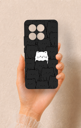 Poco X6 Pro Uyumlu Many Cats Desenli Silikon Kılıf