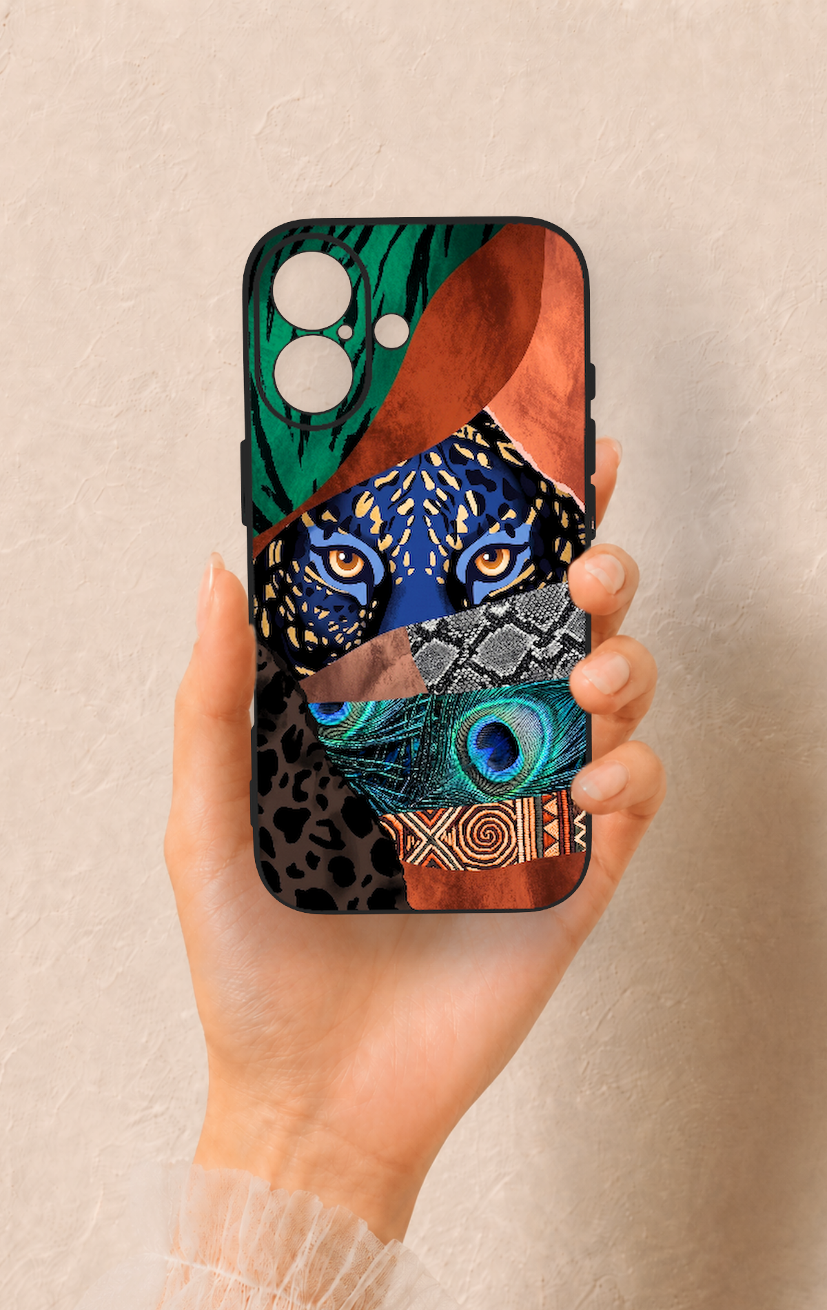 iPhone 17 Uyumlu Amazon Kaplan Desenli Silikon Kılıf