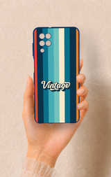 Samsung A12 Uyumlu Vintage Desenli Silikon Kılıf