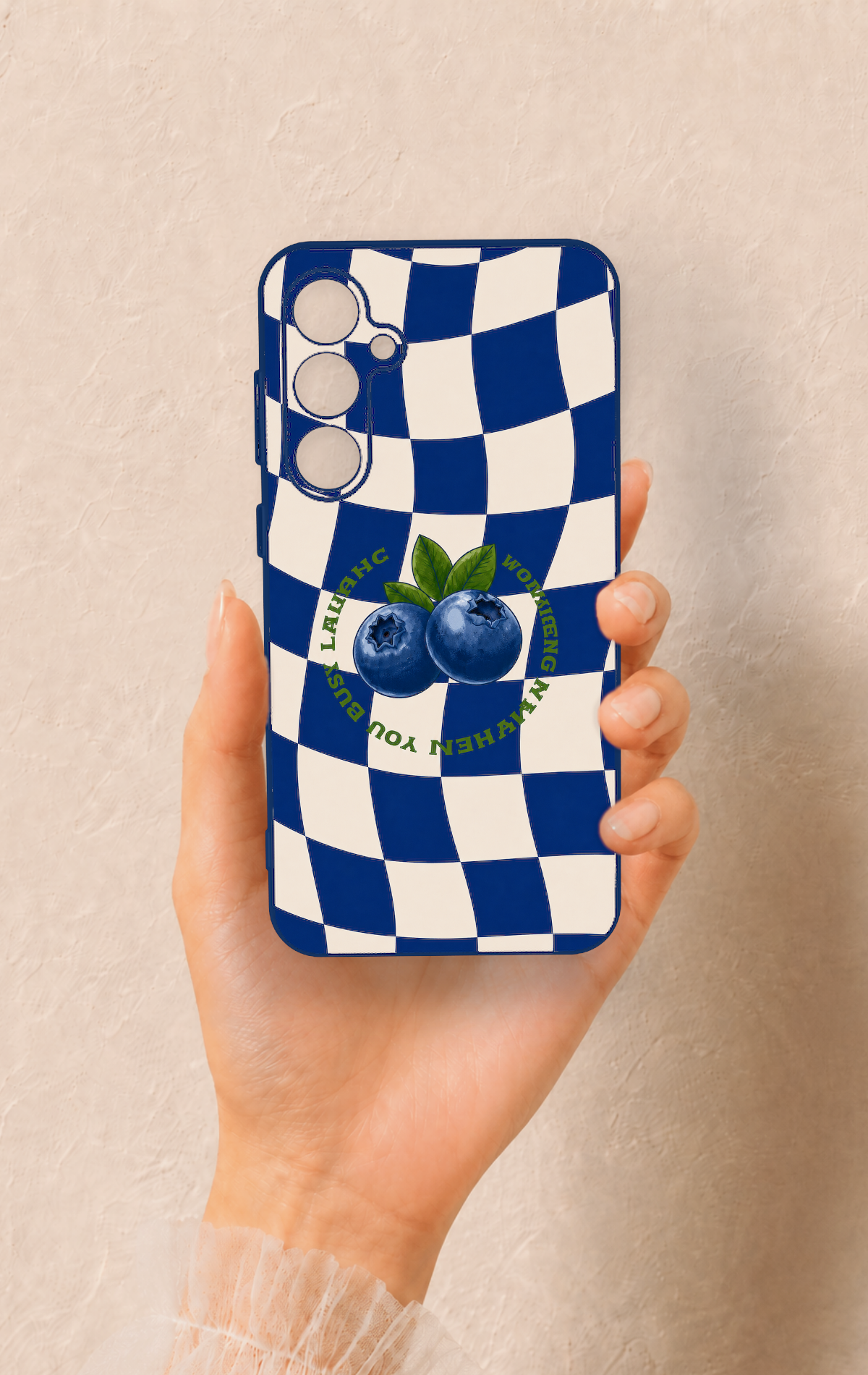 Samsung S23Fe Uyumlu Yaban Mersini Desenli Silikon Kılıf