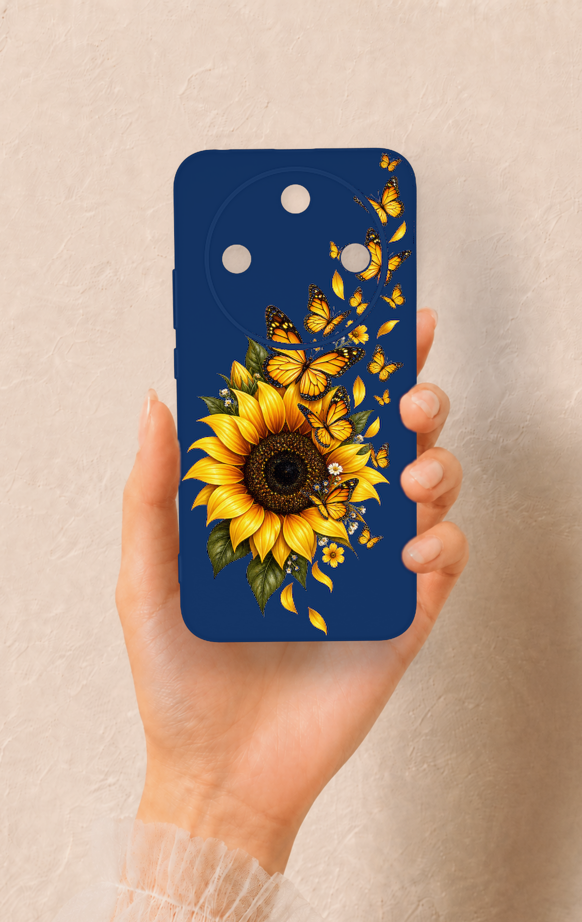 Honor Magic 8 Lite Uyumlu Ayçiçeği Desenli Silikon Kılıf