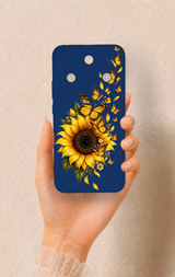Honor Magic 8 Lite Uyumlu Ayçiçeği Desenli Silikon Kılıf