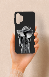 Samsung A32 Uyumlu Lady Desenli Silikon Kılıf