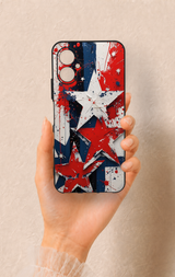 Omix X5 Uyumlu Star Flag Desenli Silikon Kılıf