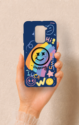 Redmi Note 9 Uyumlu Happing Smile Desenli Silikon Kılıf