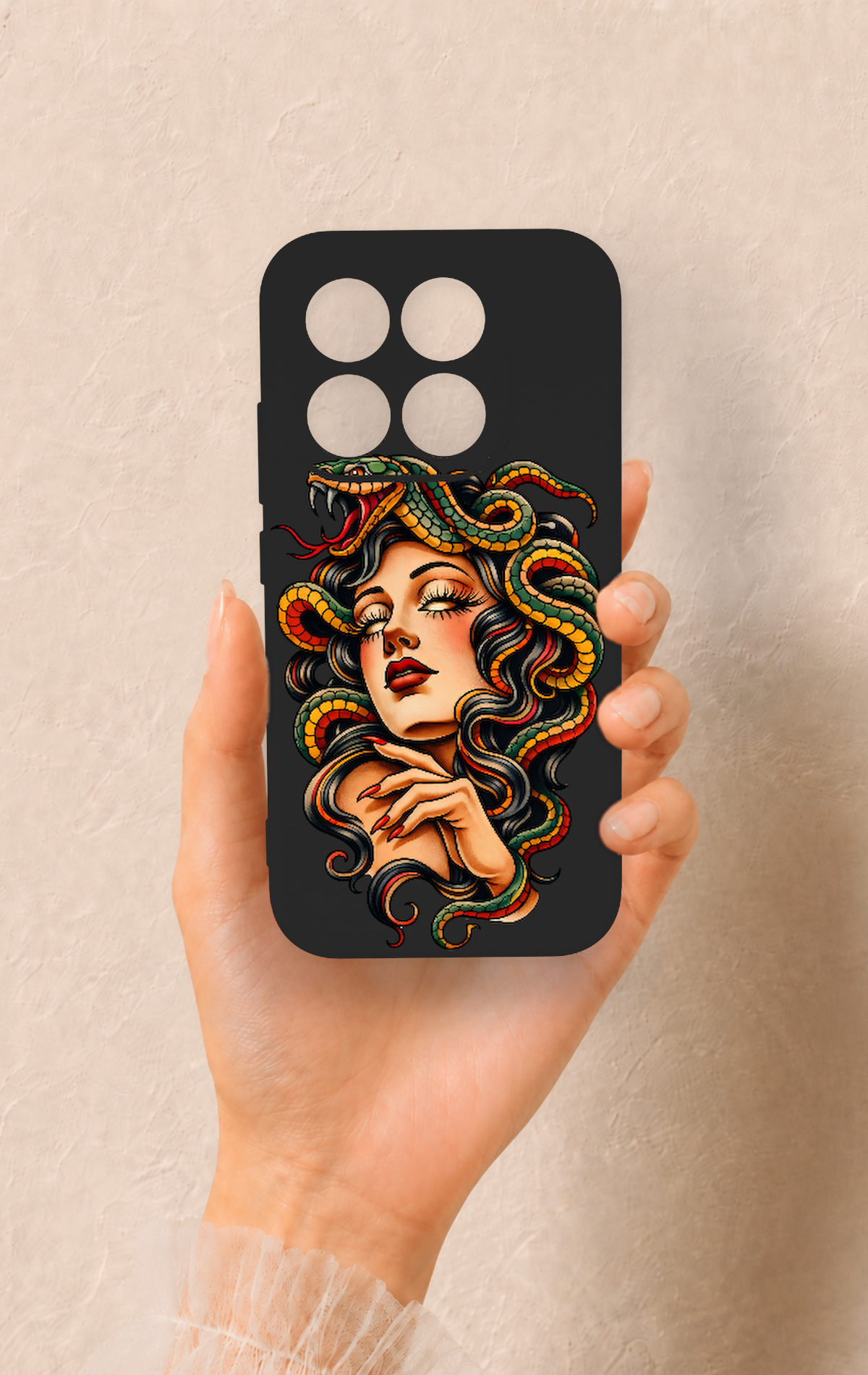 Xiaomi Mi 17 5G Uyumlu Medusa Desenli Silikon Kılıf