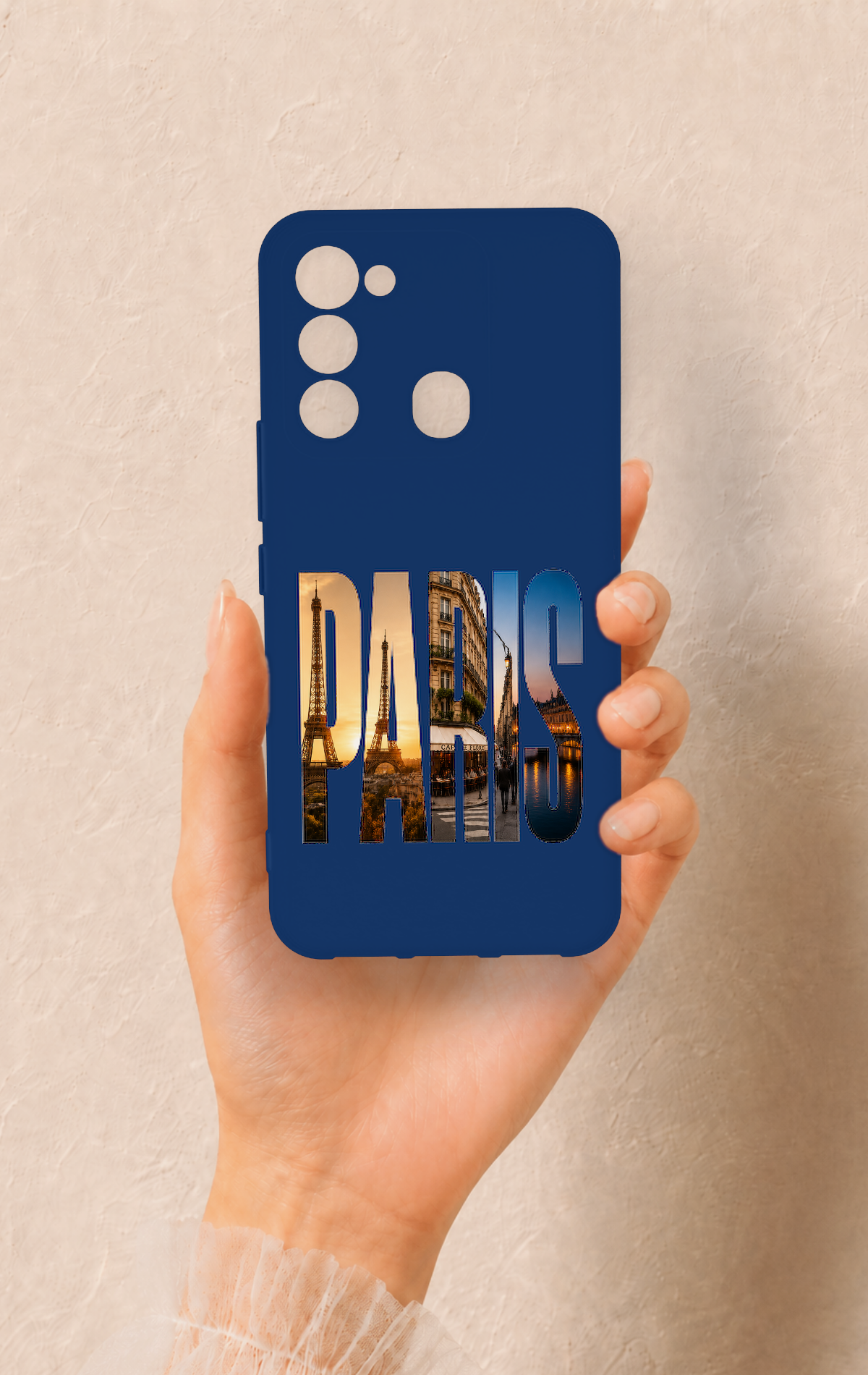 Tecno Spark 8C Uyumlu Paris Desenli Silikon Kılıf