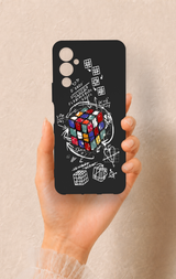 Tecno Pova Neo 4 Uyumlu Rubik Küb Desenli Silikon Kılıf