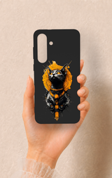 Samsung S25Fe Uyumlu Mısırlı Kedi Tanrısı Desenli Silikon Kılıf