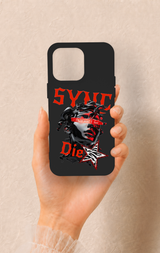 iPhone 15 Pro Max Uyumlu Sync Die Desenli Silikon Kılıf