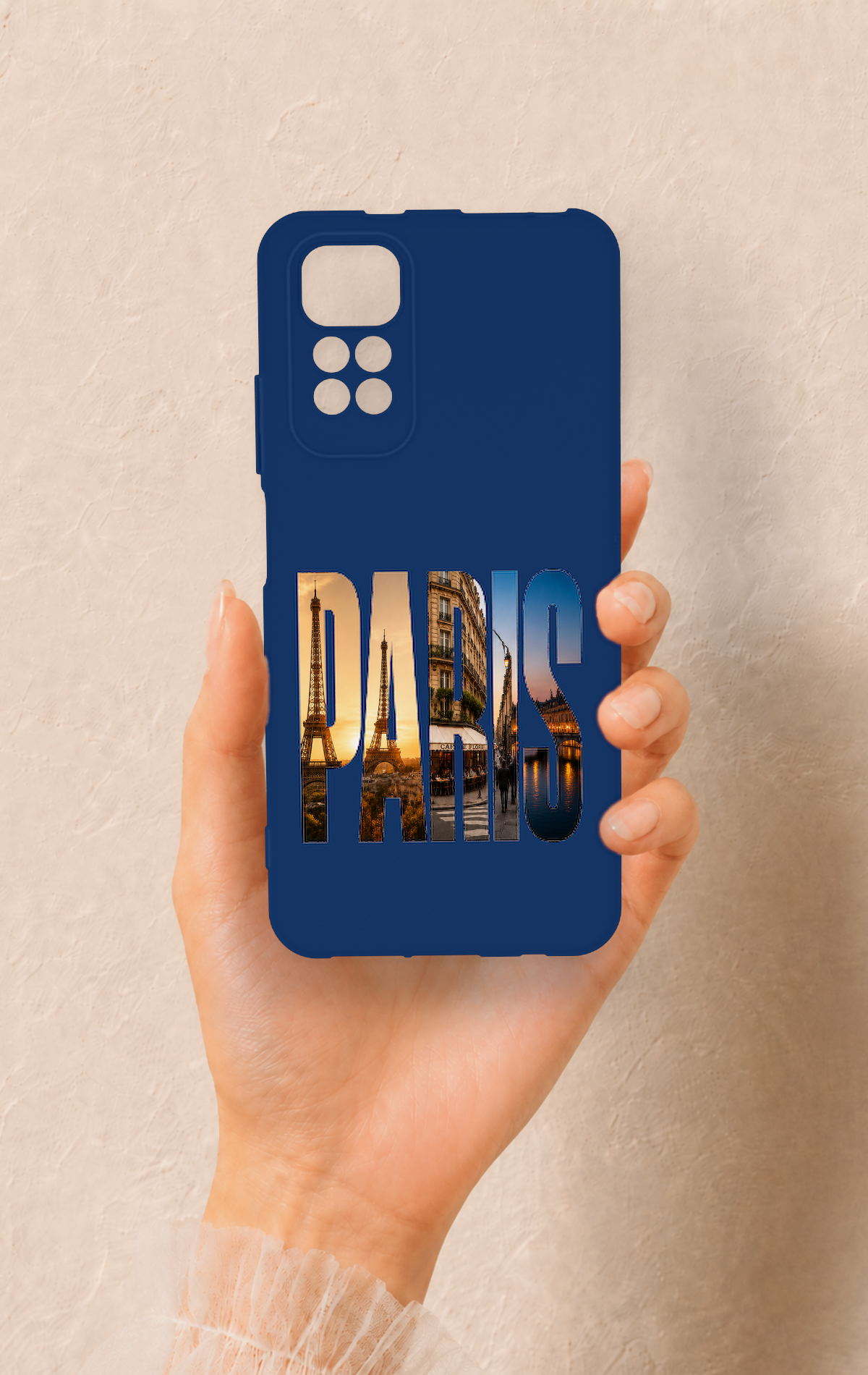 Redmi Note 11S Uyumlu Paris Desenli Silikon Kılıf