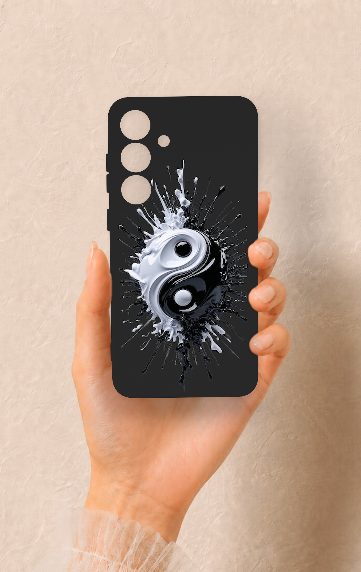 Samsung S25 Plus Uyumlu İyi ve Kötü Desenli Silikon Kılıf