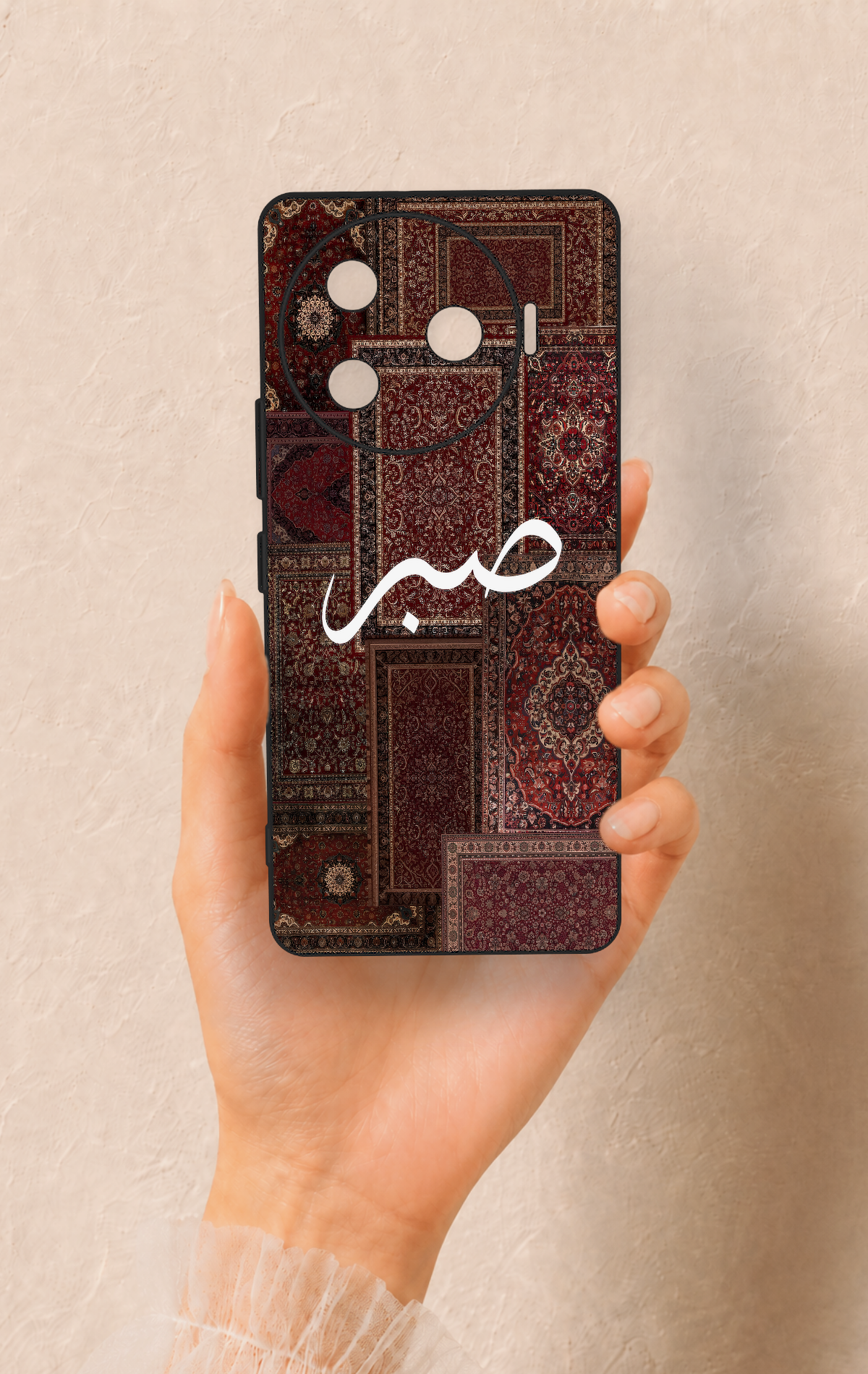 Tecno Camon 30 Pro 5G Uyumlu Sabır Etnik Halı Desen Desenli Silikon Kılıf