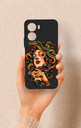 Vivo Y16 Uyumlu Medusa Desenli Silikon Kılıf