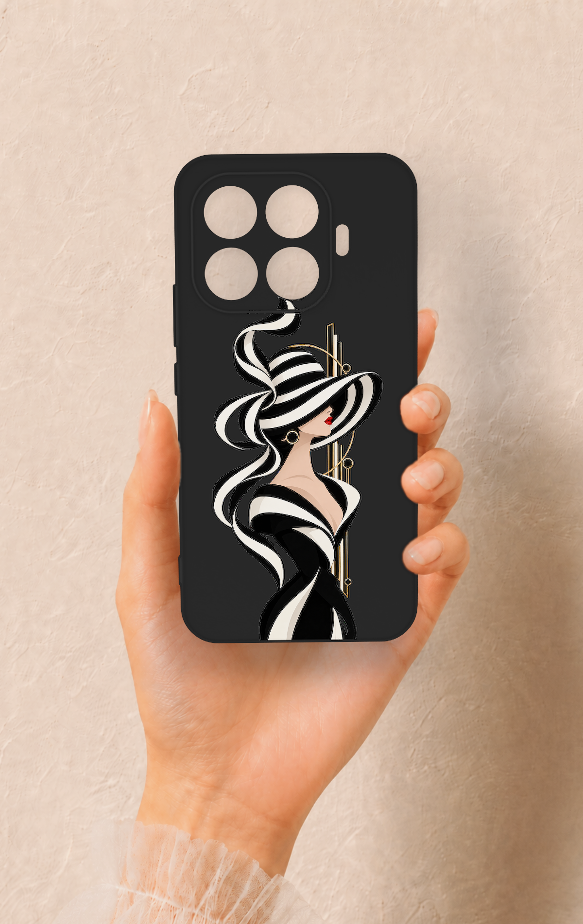 Mi 17T Pro 5G Uyumlu Lady Desenli Silikon Kılıf
