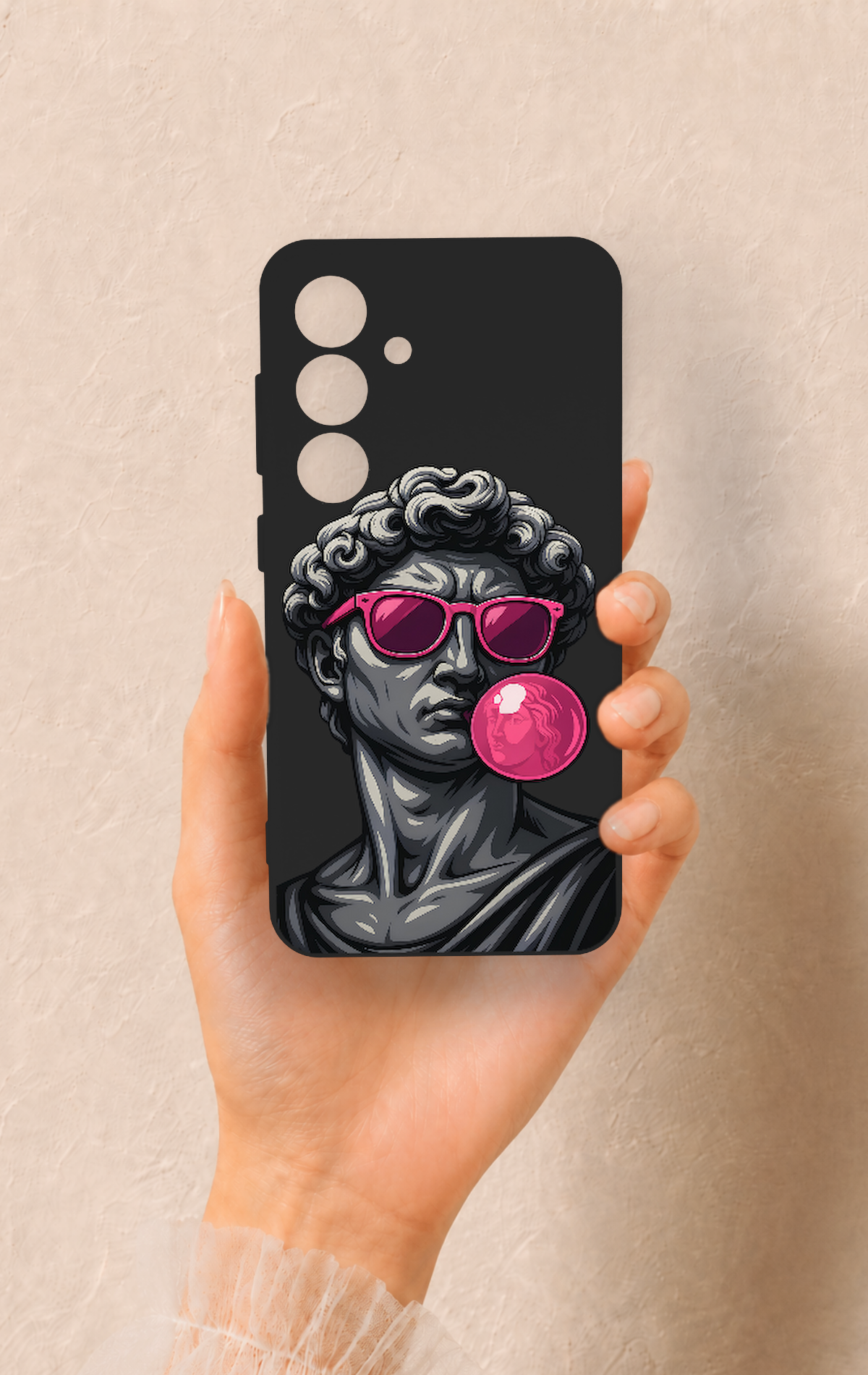 Samsung S24 Uyumlu Pop David Desenli Silikon Kılıf