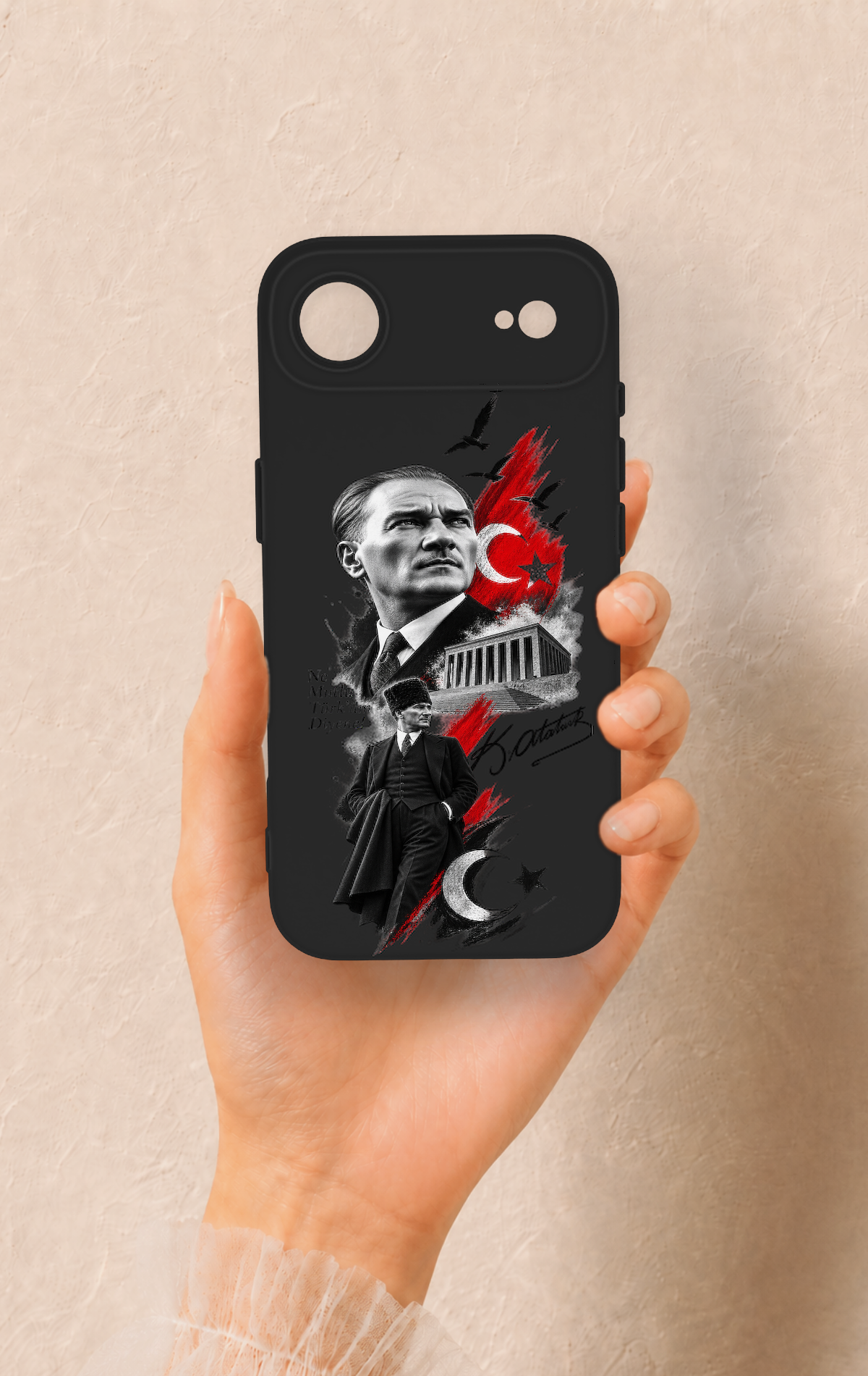 iPhone 17 Air Uyumlu Atatürk Anıtkabir Desenli Silikon Kılıf