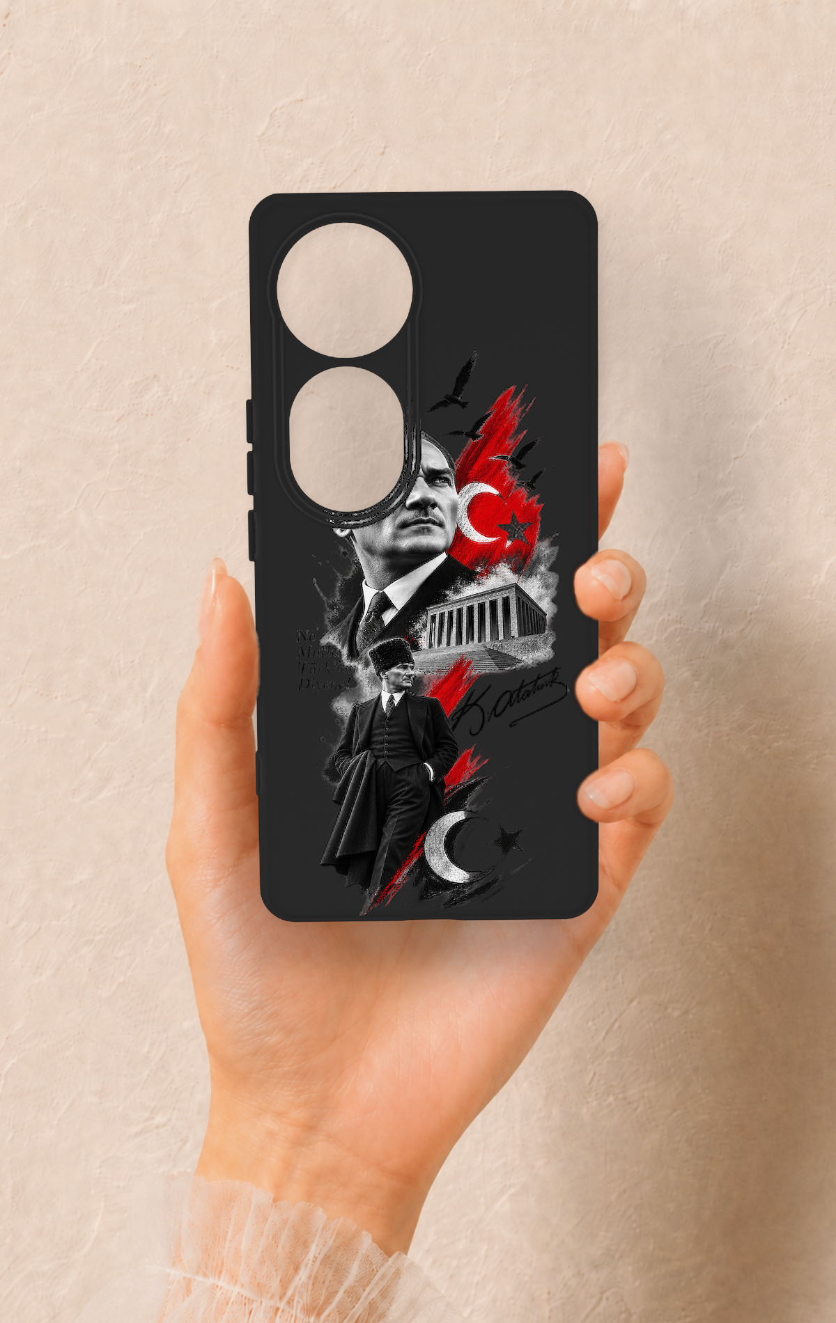 Vivo V40 Uyumlu Atatürk Anıtkabir Desenli Silikon Kılıf