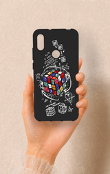 Huawei Y6 2019 Uyumlu Rubik Küb Desenli Silikon Kılıf