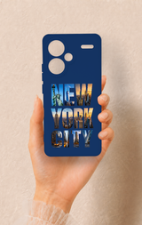 Redmi Note 13 Pro Plus Uyumlu New York City Desenli Silikon Kılıf