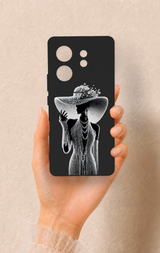 İnfinix Zero 30 Uyumlu Lady Desenli Silikon Kılıf