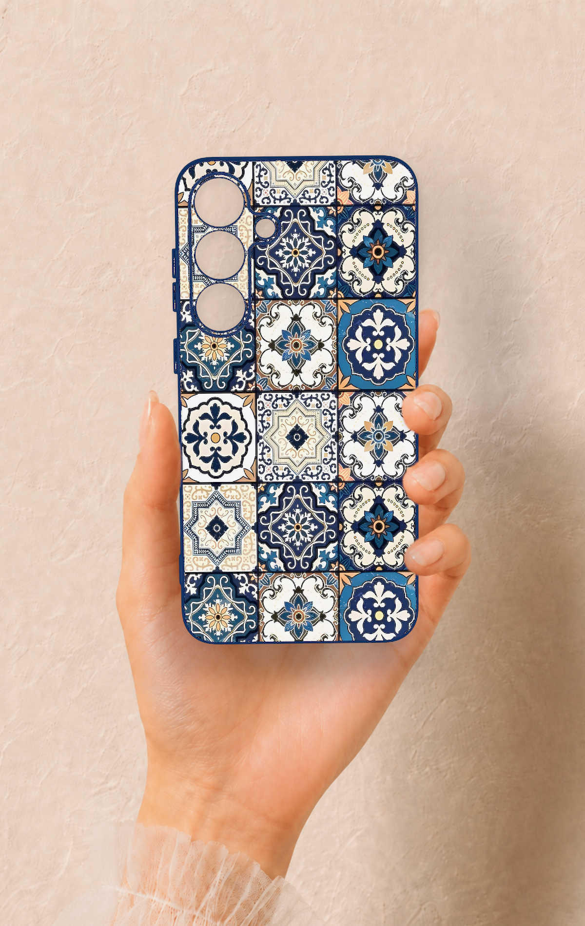 Samsung S25 Plus Uyumlu Mozaik Çini Desenli Silikon Kılıf