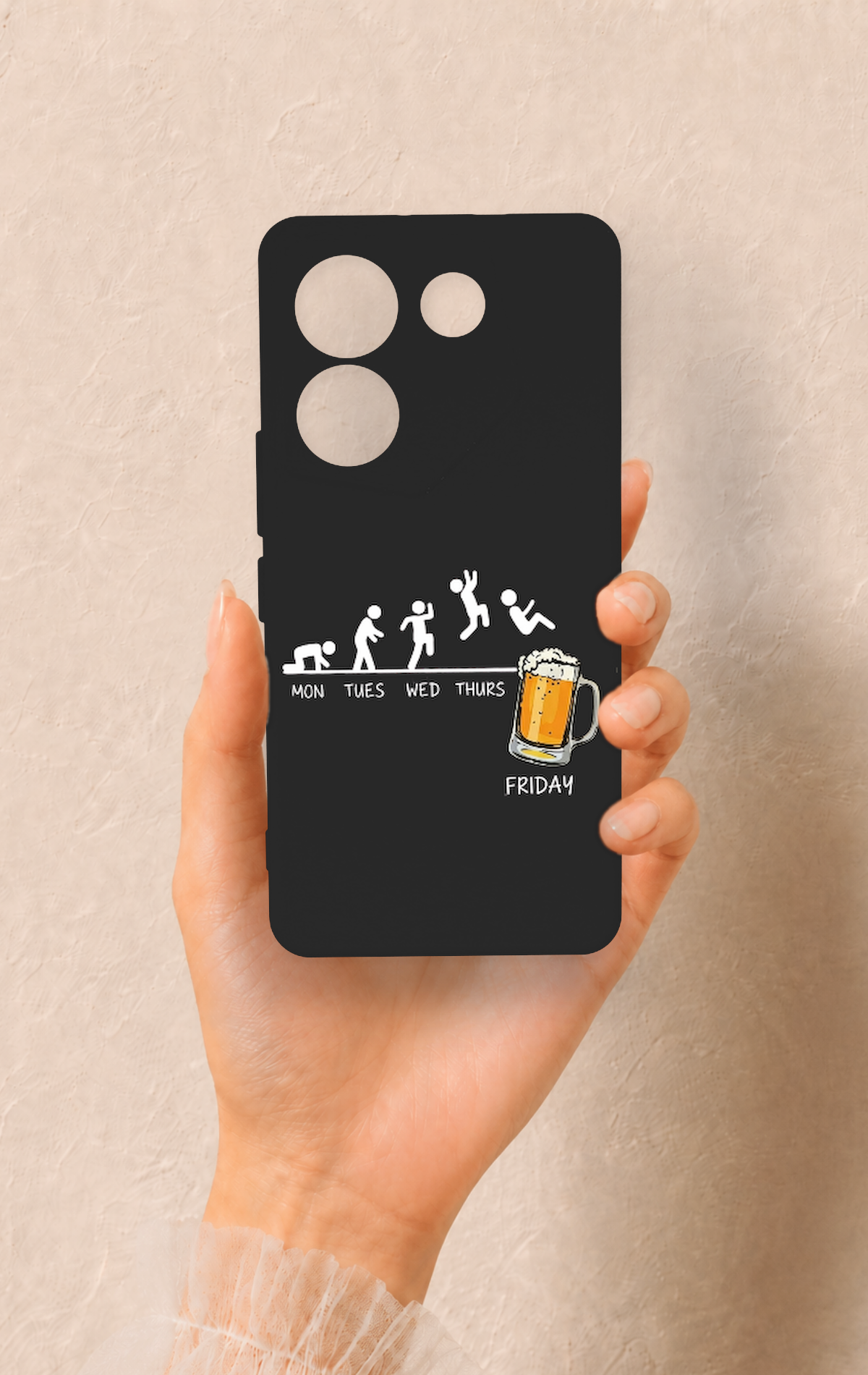Tecno Camon 20 Pro Uyumlu Fun Day Friday Desenli Silikon Kılıf