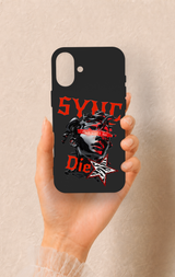 iPhone 16 Plus Uyumlu Sync Die Desenli Silikon Kılıf