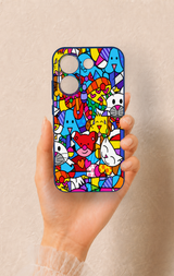 Poco X8 Pro Uyumlu Britto Garden Desenli Silikon Kılıf