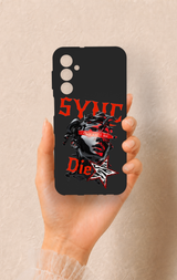 Samsung M34 Uyumlu Sync Die Desenli Silikon Kılıf
