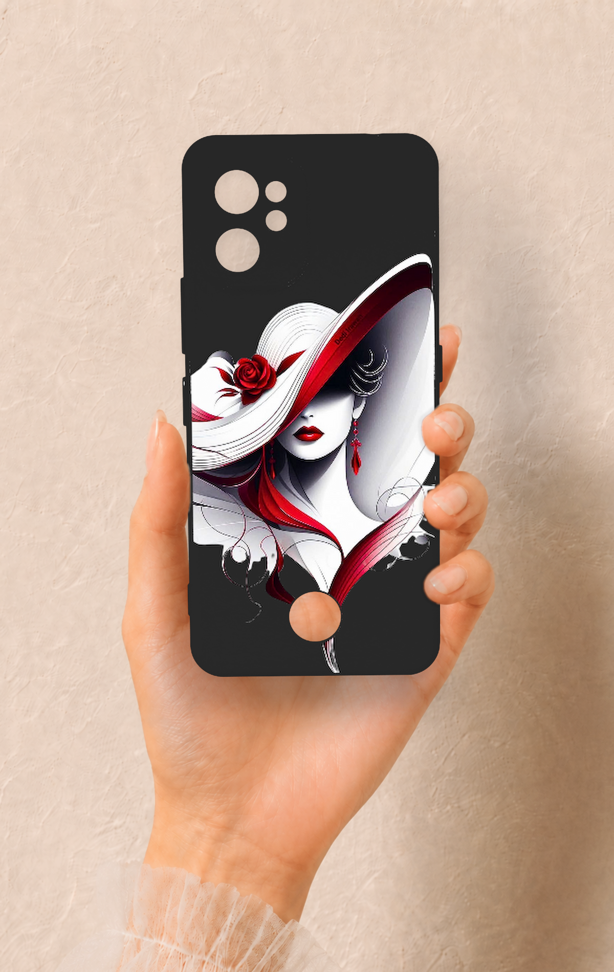 Reeder S19 Max Pro Uyumlu Matmazel Desenli Silikon Kılıf